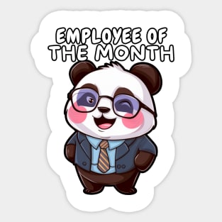 Office Panda Funny Sticker